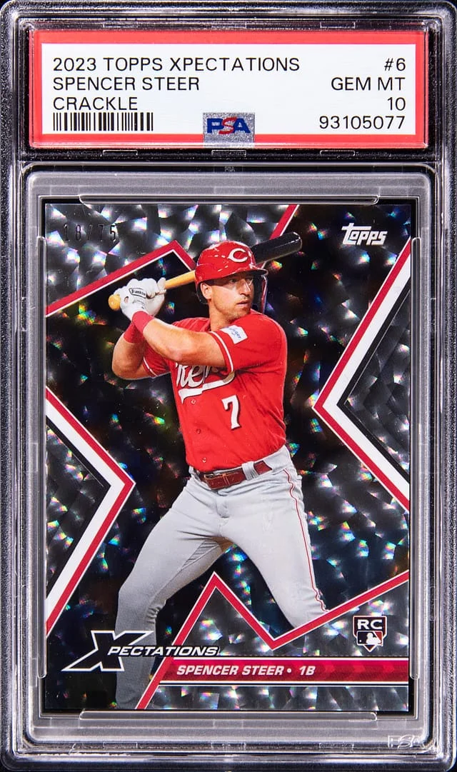 2023 Topps Spencer Steer Xpectations Crackle #6 card image