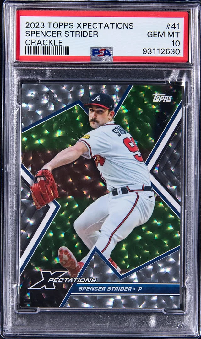 2023 Topps Spencer Strider Xpectations Crackle #41 card image