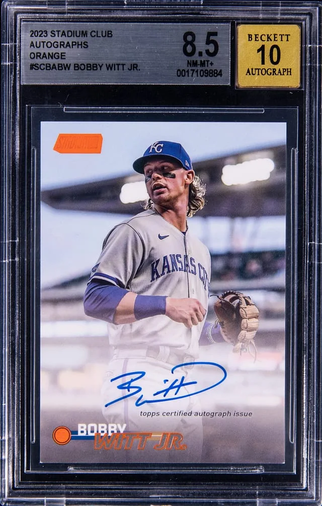 2023 Topps Stadium Club Bobby Witt Jr Autographs Orange #SCBABW card image