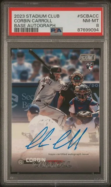 2023 Topps Stadium Club Corbin Carroll Base Autographs #SCBA-CC card image