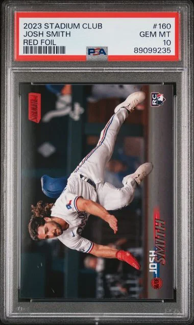 2023 Topps Stadium Club Josh Smith Red Foil #160 card image