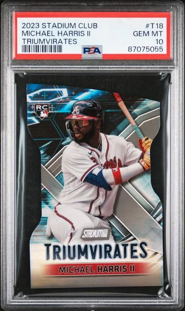 2023 Topps Stadium Club Michael Harris II Triumvirates #T18 card image