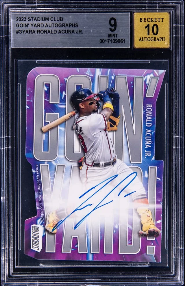 2023 Topps Stadium Club Ronald Acuna Jr Goin' Yard Autographs #GYARA card image