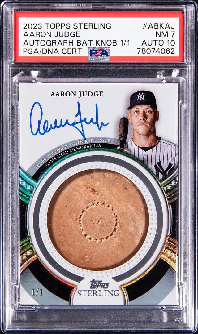 2023 Topps Sterling Aaron Judge Autograph Bat Knobs #ABK-AJ card image