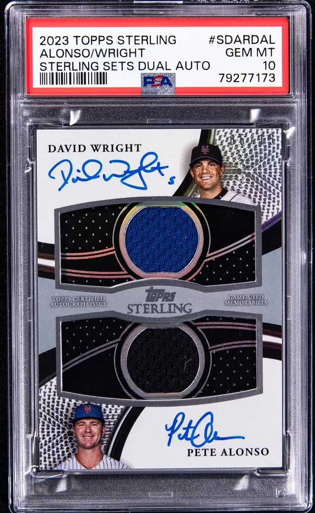 2023 Topps Sterling David Wright/Pete Alonso Sets Dual Autographs #SDAR-DAL card image