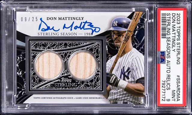 2023 Topps Sterling Don Mattingly Seasons Autograph Relics #SSAR-DMA card image