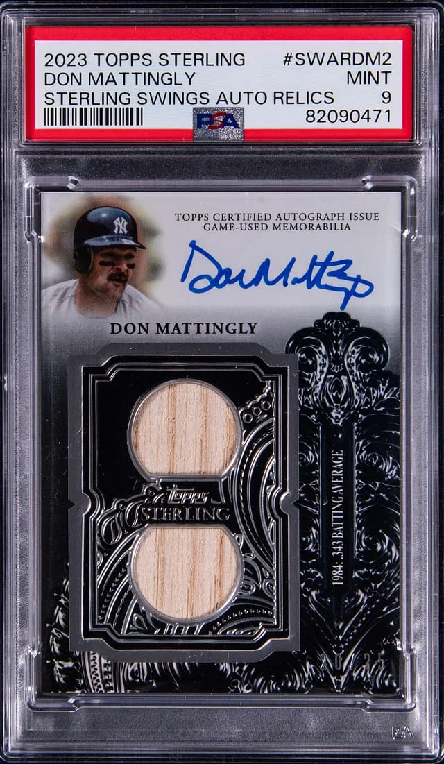 2023 Topps Sterling Don Mattingly Swings Autograph Relic #SWAR-DM2 card image