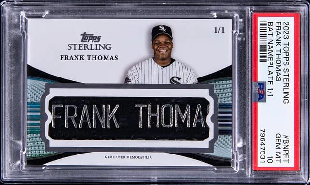 2023 Topps Sterling Frank Thomas #BNP-FT card image