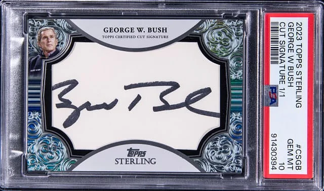 2023 Topps Sterling George W. Bush Cut Signature #CS-GB card image