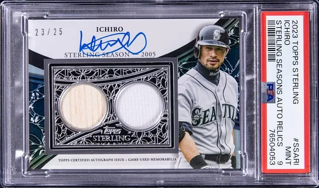 2023 Topps Sterling Ichiro Seasons Autographs Relics #SSAR-I card image