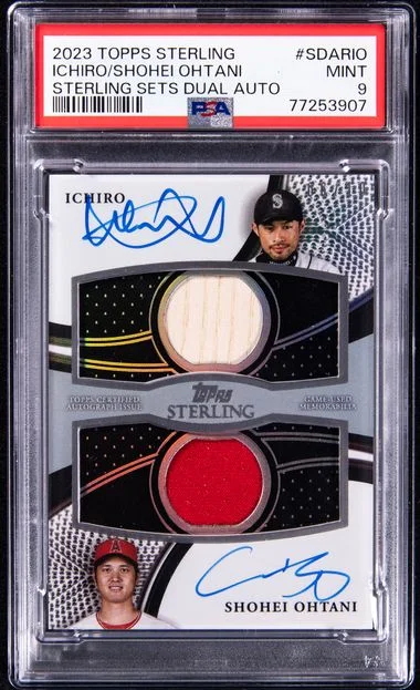 2023 Topps Sterling Ichiro/Shohei Ohtani Sets Dual Autograph #SDAR-IO card image