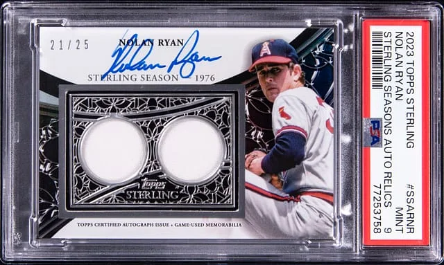 2023 Topps Sterling Nolan Ryan Seasons Autograph Relics #SSAR-NR card image