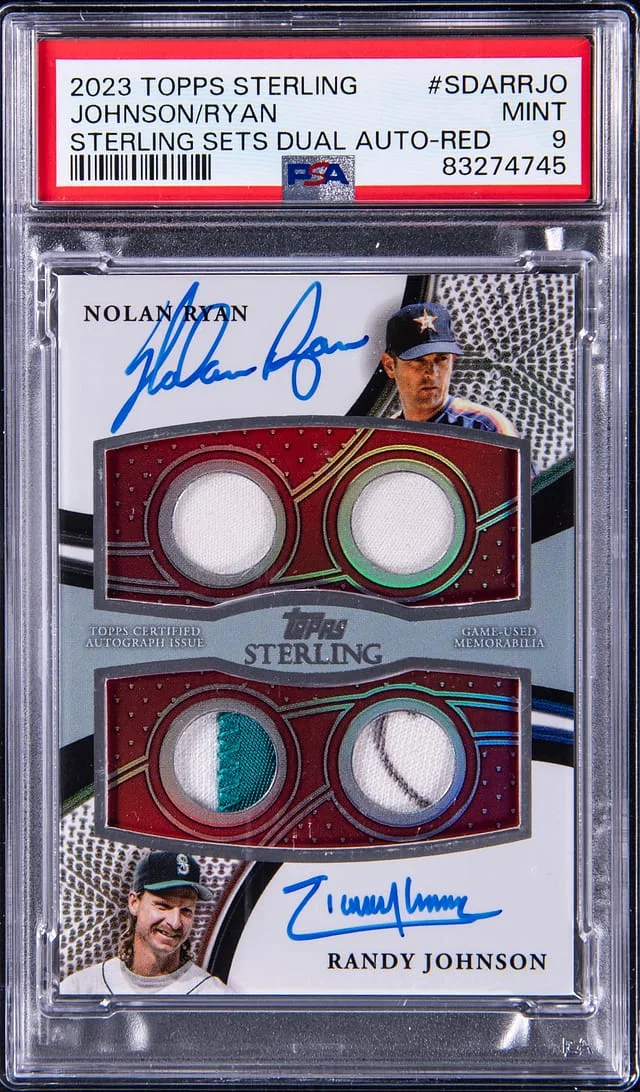 2023 Topps Sterling Nolan Ryan/Randy Johnson Sets Dual Autograph Red #SDAR-RJO card image