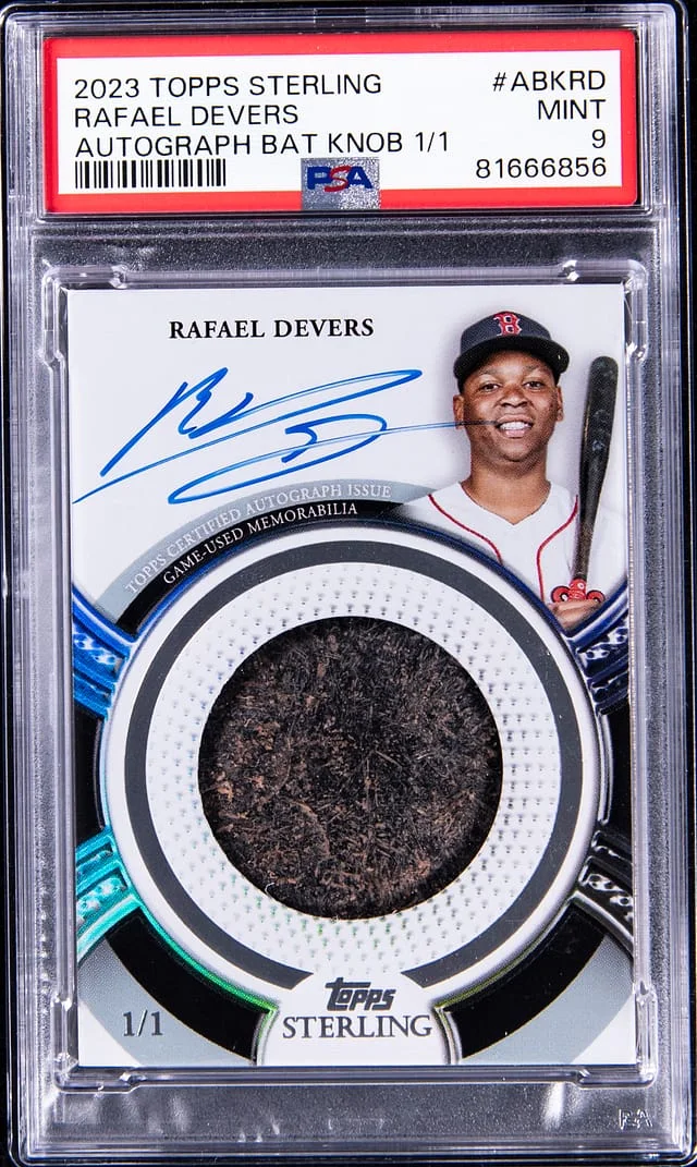 2023 Topps Sterling Rafael Devers Autograph Bat Knob #ABK-RD card image