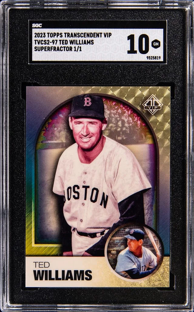 2023 Topps Ted Williams Transcendent VIP SuperFractor #TVCS2-97 card image