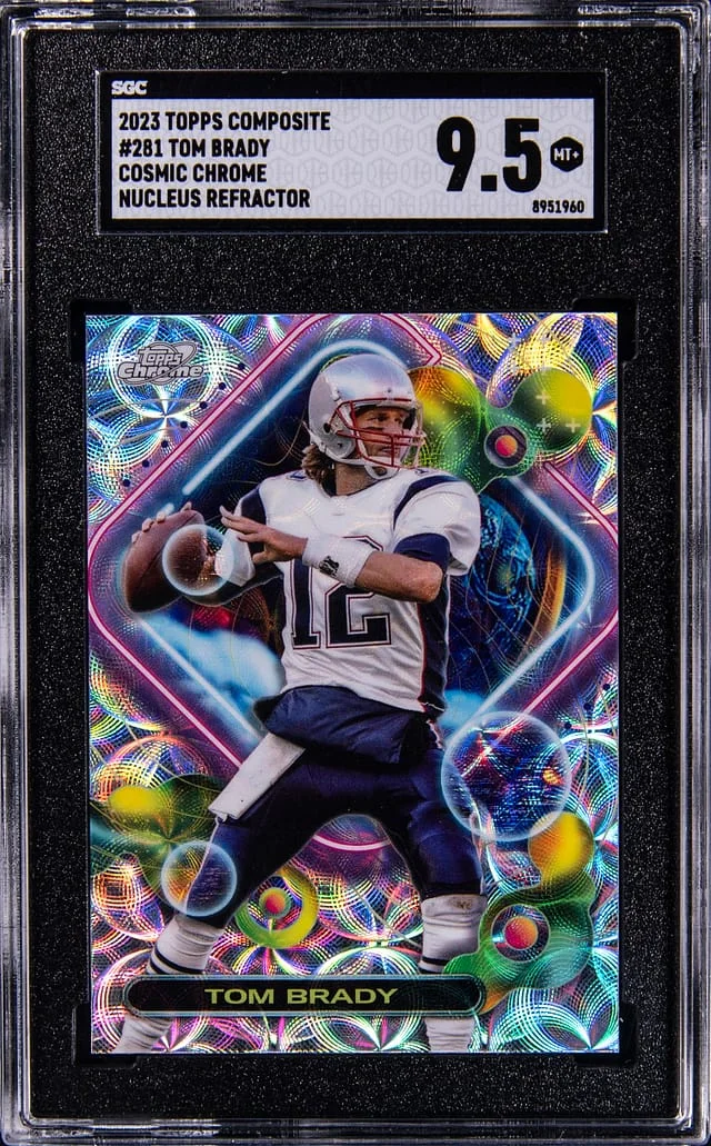 2023 Topps Tom Brady Composite Cosmic Chrome Nucleus Refractor #281 card image