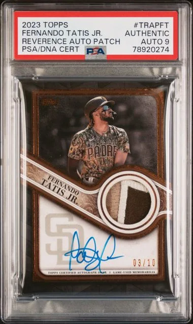 2023 Topps Trapft Fernando Tatis Jr. Reverence Autograph Patch Series #2 card image