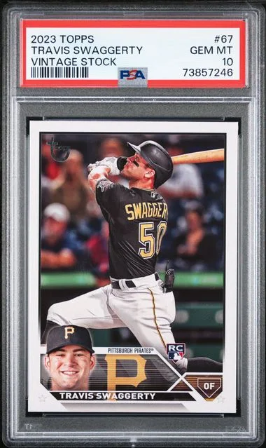 2023 Topps Travis Swaggerty Gold Foil #67 card image