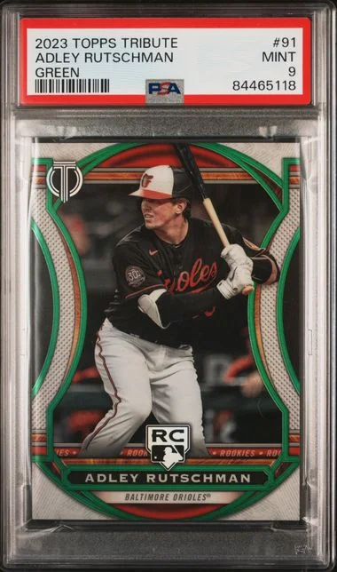 2023 Topps Tribute Adley Rutschman Green #91 card image