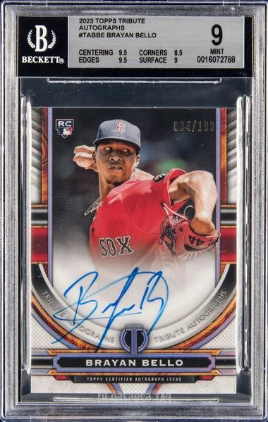 2023 Topps Tribute Brayan Bello Autograph #TA-BBE card image