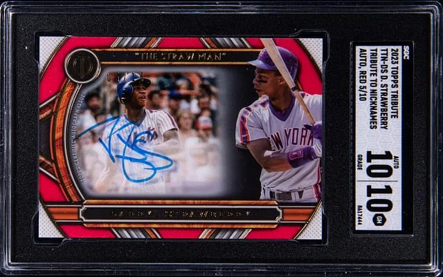 2023 Topps Tribute Darryl Strawberry Nicknames Autographs #TTN-DS card image
