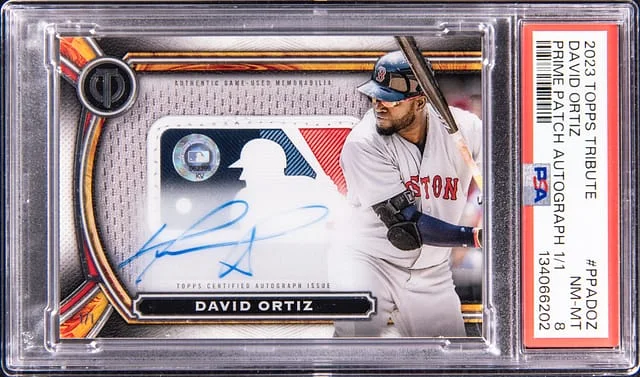 2023 Topps Tribute David Ortiz Prime Patch Autograph #PPA-DOZ card image
