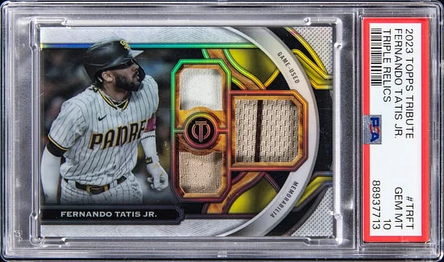 2023 Topps Tribute Fernando Tatis Jr Triple Triple Relics #TR-FT card image