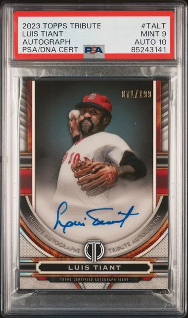 2023 Topps Tribute Luis Tiant Tribute Autograph #TA-LT card image