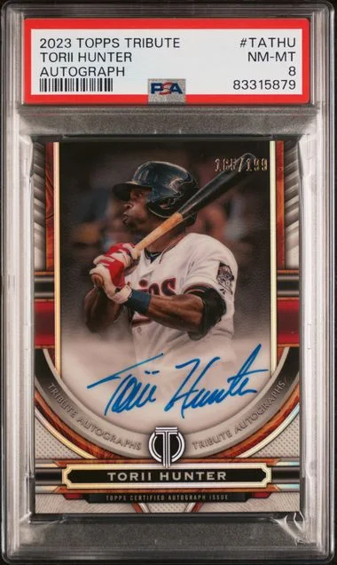 2023 Topps Tribute Torii Hunter Tribute Autograph #TATHU card image