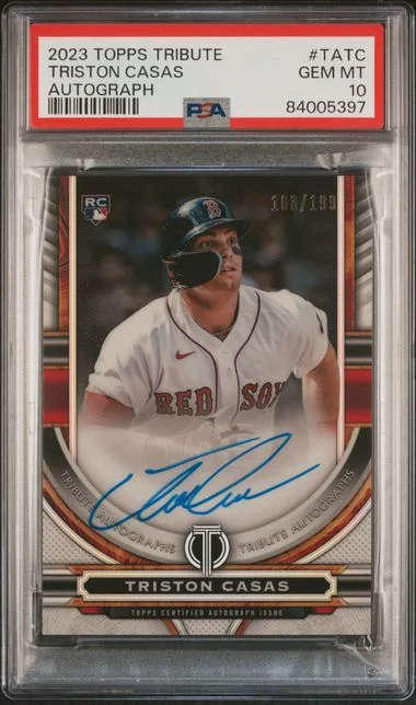 2023 Topps Tribute Triston Casas Tribute Autograph #TA-TC card image