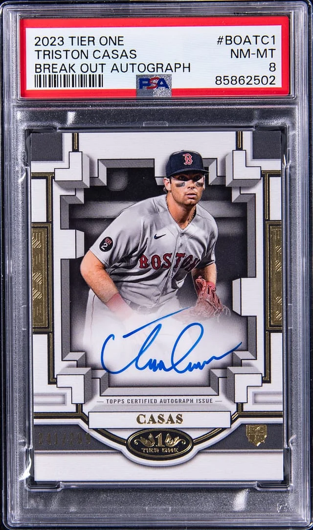2023 Topps Triston Casas Tier One Break Out Autographs #BOATC1 card image