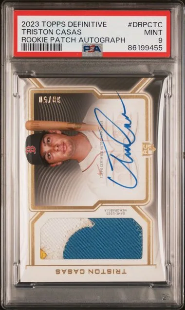 2023 Topps Triston Casas Definitive Collection Definitive Patch Autographs #DRPC-TC card image