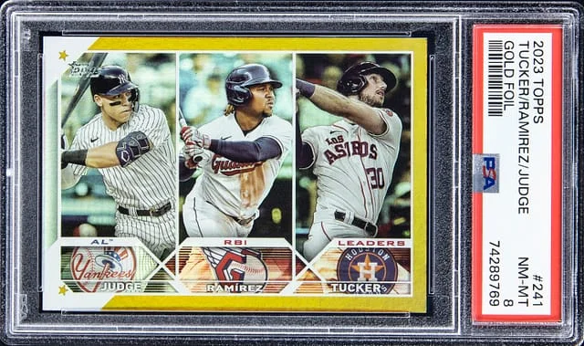 2023 Topps Tucker/Ramirez/Judge Gold Foil #241 card image