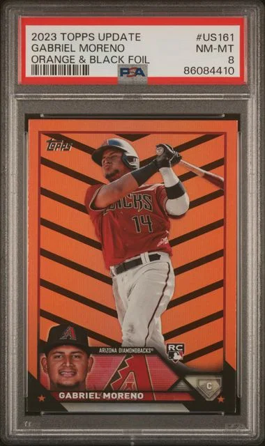 2023 Topps Update Gabriel Moreno Orange & Black Foil #US161 card image