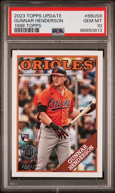 2023 Topps Update Gunnar Henderson 1988 Topps Baseball #88US9 card image