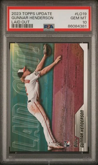 2023 Topps Update Gunnar Henderson Laid Out #LO19 card image