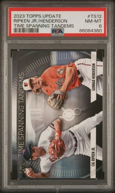 2023 Topps Update Gunnar Henderson Time Spanning Tandems #TS12 card image