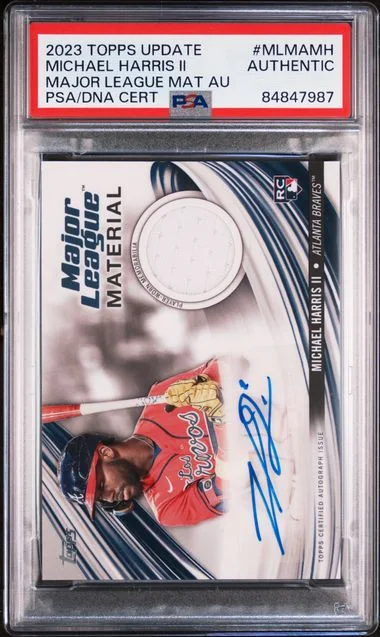2023 Topps Update Michael Harris II Major League Material Autograph #MLMAMH card image