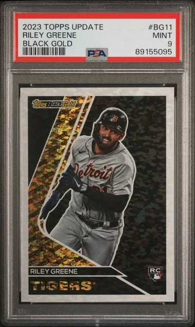 2023 Topps Update Riley Greene Black Gold #BG11 card image
