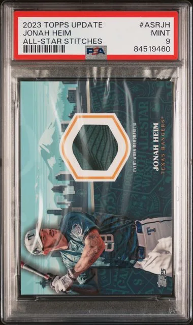 2023 Topps Update Stitches Asrjh Jonah Heim All-Star #no-number card image