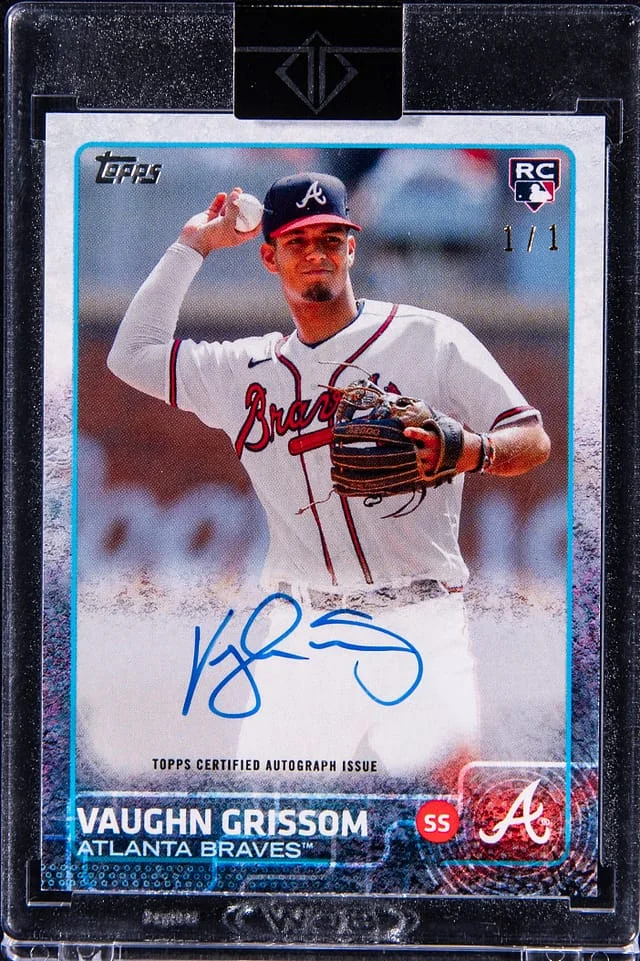 2023 Topps Vaughn Grissom Transcendent Through The Years Autograph #VG-2015 card image