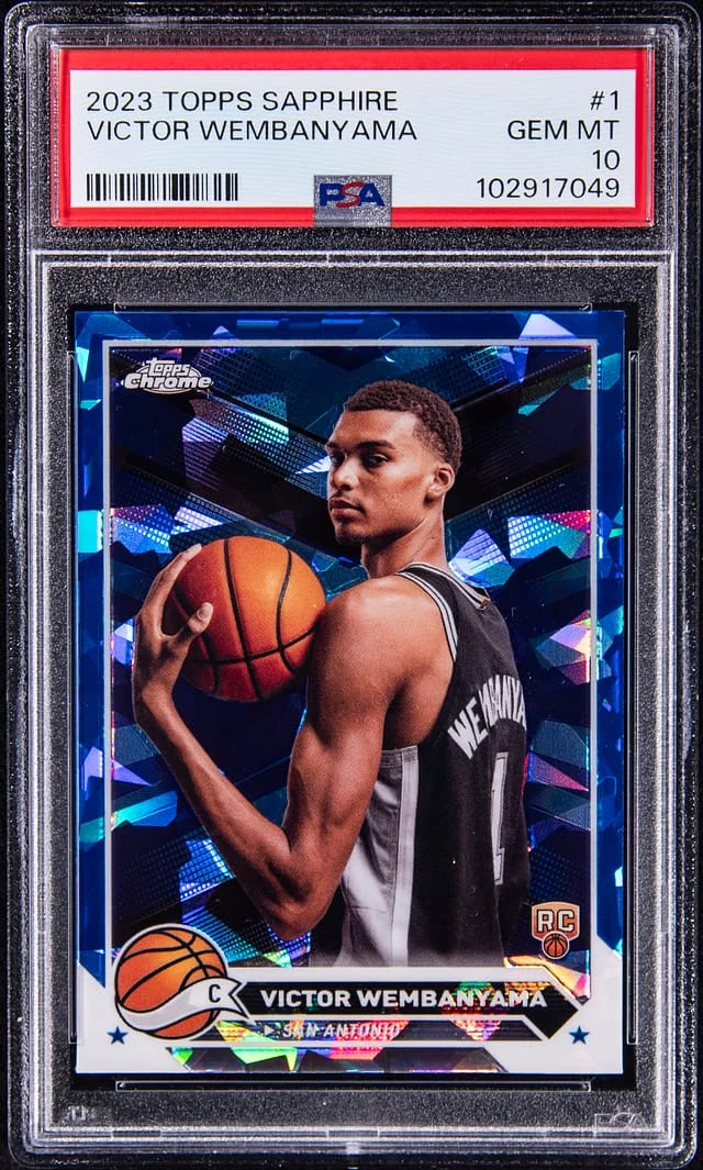 2023 Topps Victor Wembanyama Sapphire #1 card image