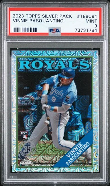 2023 Topps Vinnie Pasquantino Silver Pack 1988 Chrome Promo #T88C91 card image
