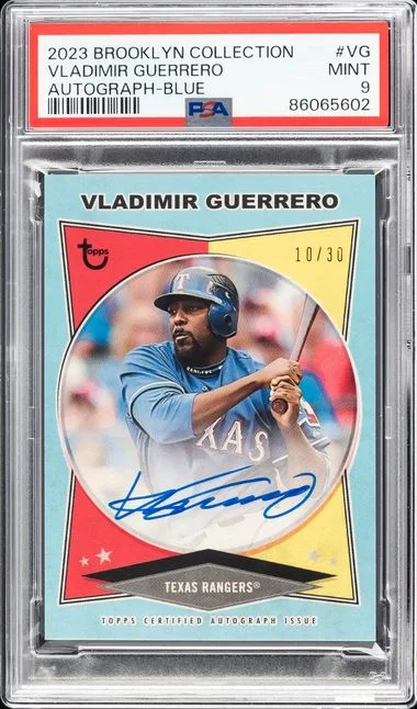 2023 Topps Vladimir Guerrero Brooklyn Collection Autograph Black #VG card image