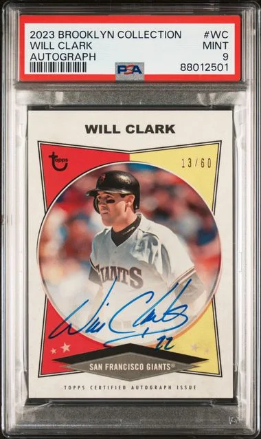 2023 Topps Will Clark Brooklyn Collection Autograph #WC card image