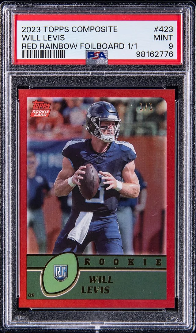 2023 Topps Will Levis Composite Red Rainbow Foilboard #423 card image