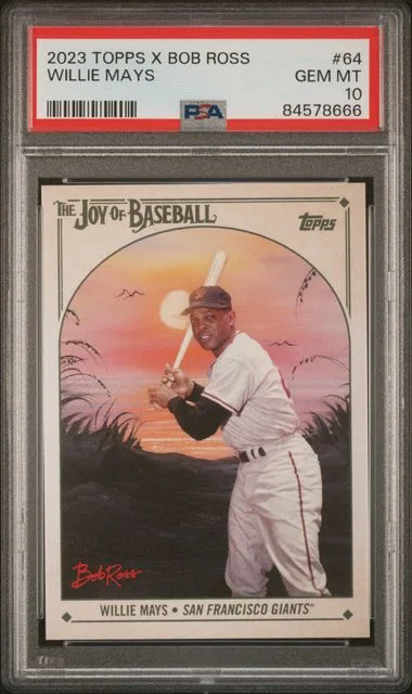 2023 Topps Willie Mays X Bob Ross The Joy Of Baseball #64 card image