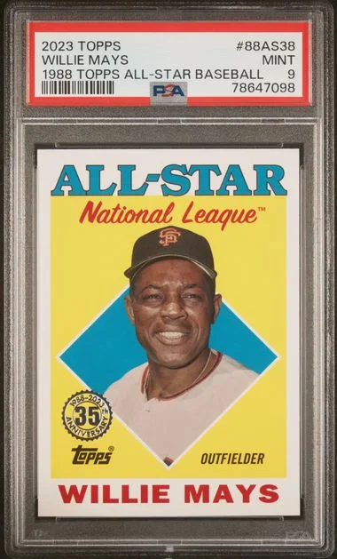 2023 Topps Willie Mays 1988 Topps All-Star Baseball #88As38 card image