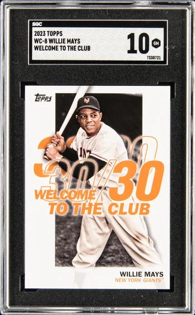 2023 Topps WIllie Mays Welcome To The Club #WC-8 card image