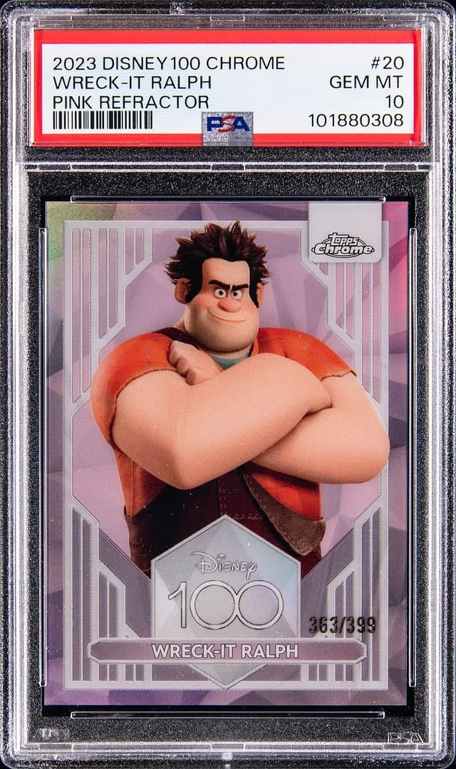 2023 Topps Wreck-It Ralph Disney100 Chrome Pink Refractor #20 card image